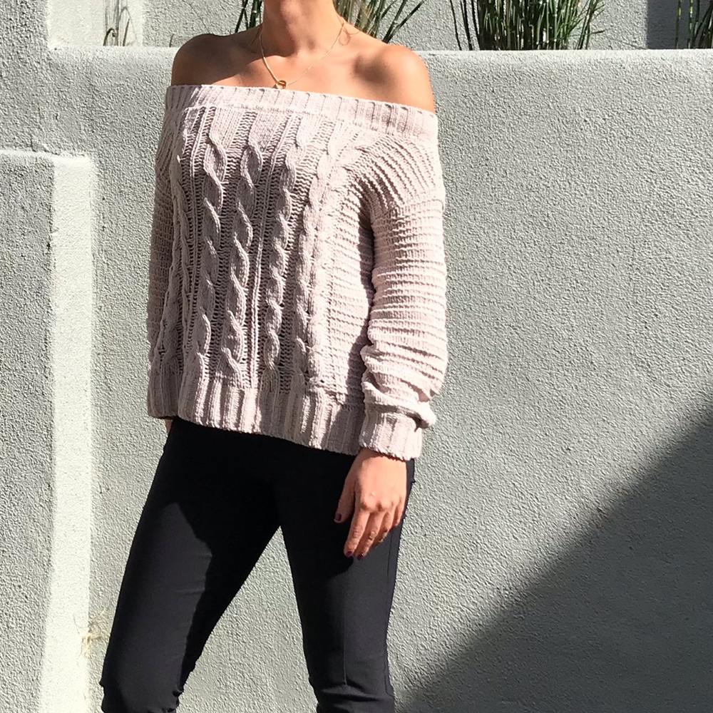 Off the shoulder sweater